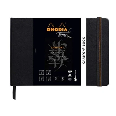 Afbeelding van Rhodia Touch Carb’Onbook A5 zwart papier