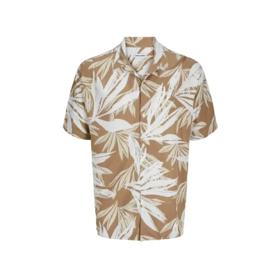 Afbeelding van Jack &amp; Jones Jjejeff Tropical Resort Overhemd, Heren, Maat: 4XL, Coriander