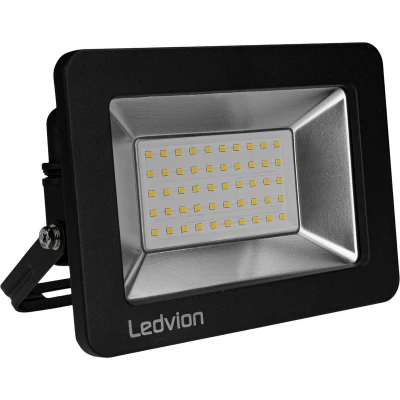 Afbeelding van Ledvion LED Breedstraler, Incl. 0.5M kabel, 50 watt Osram 6000K 6000 lumen werklamp, outdoor Breedstraler IP65 waterdicht, met snelkoppeling