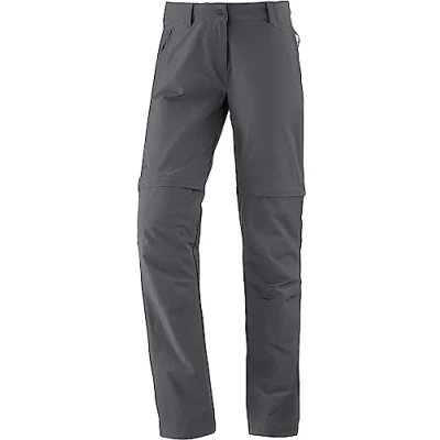 Afbeelding van Schöffel Ascona Afritsbroek voor dames, outdoorbroek, Zip Off, grijs.
