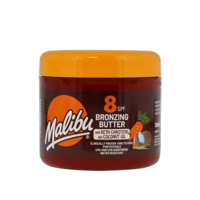 Afbeelding van Malibu Sun SPF 8 Bètacaroteen en kokosolie, waterbestendig, tropische kokosnootgeur, 300 ml