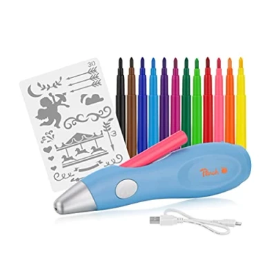 Afbeelding van Peach PO150 elektrische airbrush verfset