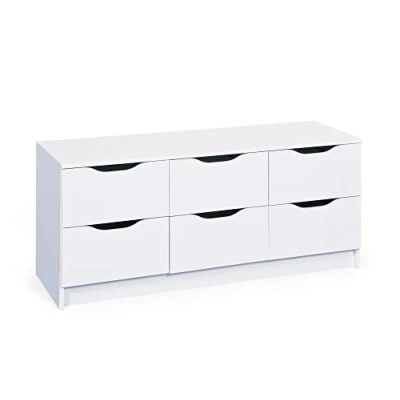 Afbeelding van Interlink SAS Westphalen ladekast Hout 6 lades 120x50x40 cm Wit