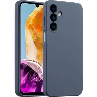 Afbeelding van Accezz Hoesje Geschikt voor Samsung Galaxy A16 (5G) Siliconen Liquid Silicone Backcover Donkerblauw