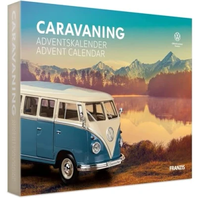 Afbeelding van 1:24 Franzis 55115 3 Volkswagen Bulli Caravaning Adventskalender Plastic Modelbouwpakket