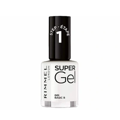 Image de Rimmel Vernis à Ongles Super Gel Couleur et Brillance Longue Tenue 001 Basic B 12ml