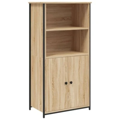 Image de vidaXL Buffet haut chêne sonoma 62x36x121,5 cm bois d&#039;ingénierie