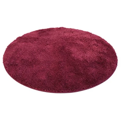 Afbeelding van Kinzler J 10083/13 badmat, rond, microvezel, 90 cm, bordeauxrood