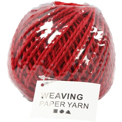 Afbeelding van Garen Weaving Paper 3 Mm Bordeaux 40 Meter Per Bol