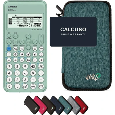 Afbeelding van CALCUSO Basispakket turkoois met Rekenmachine Casio FX 92B Secondaire