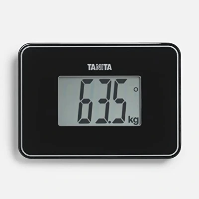 Afbeelding van TANITA HD 386 Kleinste digitale personenweegschaal ter wereld, gemakkelijk mee te nemen, parelmoer zwart