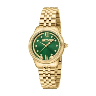 Afbeelding van Just Cavalli Dameshorloge analoog kwarts met Armband van roestvrij staal JC1L315M0065, goudkleurig, armband, Gouden kleur,