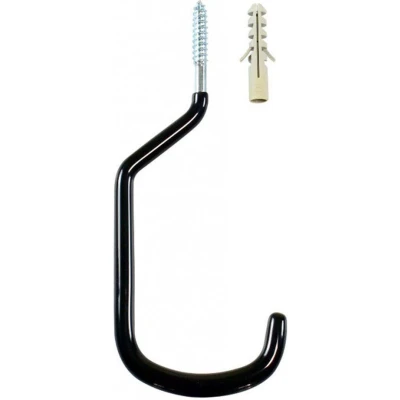 Afbeelding van Icetoolz Plafondhaak + Plug 70 Mm Staal Zwart 2 delig