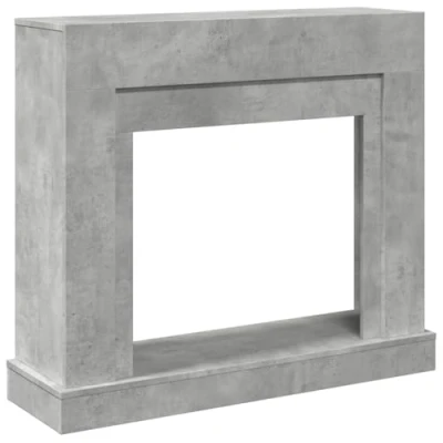 Afbeelding van vidaXL Haardombouw 100x30x87,5 cm bewerkt hout betongrijs