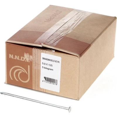 Afbeelding van Van der Loo Draadnagel platkop gegalvaniseerd 5 x 125mm 5kg