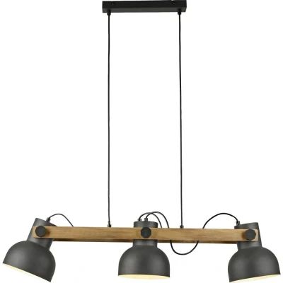 Afbeelding van JUST LIGHT. Cup 2.0 hanglamp, 3 lamps, zwart, metaal