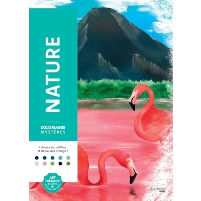 Afbeelding van Coloriages Mystères Nature Kleuren op Nummer Kleurboek voor volwassenen Hachette