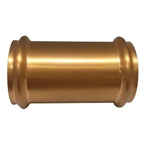 Afbeelding van Riko geborsteld koper koppelstuk 32mm tbv vloerbuis