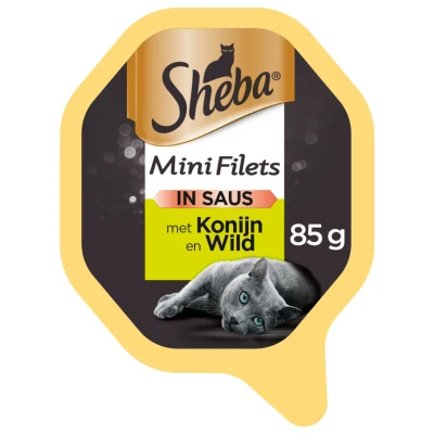 Afbeelding van Sheba Alu Selection 85 g Kattenvoer Wild&amp;Konijn