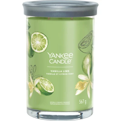 Afbeelding van Yankee Candle Geurkaars Large Tumbler met 2 lonten Vanilla Lime 15 cm / ø 10
