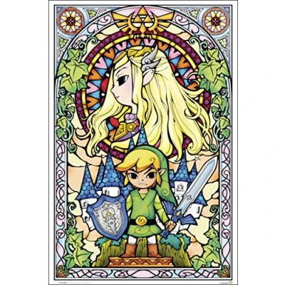 Afbeelding van The Legend Of Zelda Glas In Lood Poster 61x91.5 (cm)