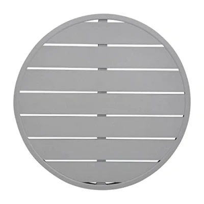 Afbeelding van Bolero Aluminium Tafelblad Rond Lichtgrijs 580mm FX038