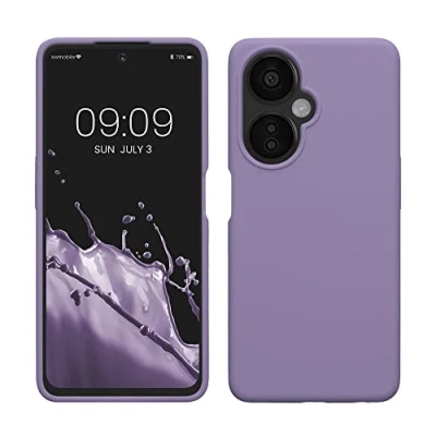 Afbeelding van kwmobile telefoonhoesje geschikt voor OnePlus Nord CE 3 Lite 5G / N30 Hoesje met siliconen coating Smartphone case in violet lila