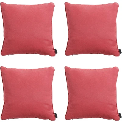Afbeelding van Madison Sierkussen 60x60 piping Panama brick red 4 stuks