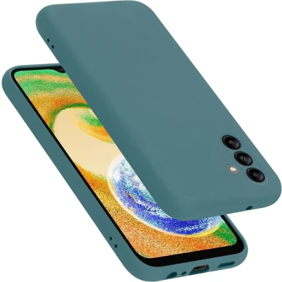 Afbeelding van Cadorabo Hoesje geschikt voor Samsung Galaxy A04s in LIQUID GROEN Beschermhoes gemaakt van flexibel TPU silicone Case Cover