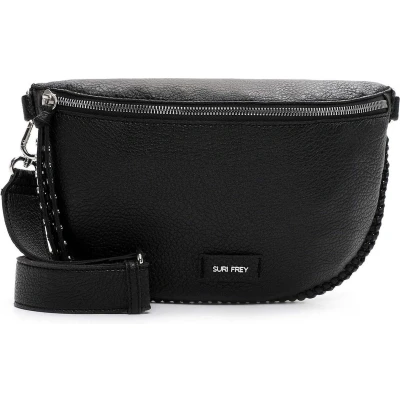 Afbeelding van SURI FREY Schoudertas Franzy Handbag With Zipper Black Zwart