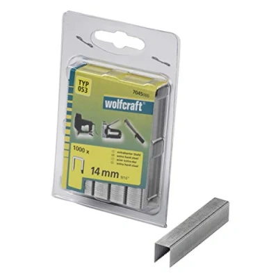 Afbeelding van Wolfcraft 7045000 Nieten met brede rug Type 53 1000 stuk(s) Afm. (l x b) 14 mm 11.2