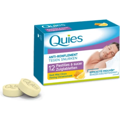 Afbeelding van Anti snurk tabletten, Honing en Citroen smaak, Quies
