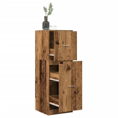 Afbeelding van vidaXL Apothekerskast 40x41x118 cm bewerkt hout oud houtkleurig