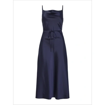 Afbeelding van YAS THEA Strap LONG Dress Cocktailjurk, Dames, Maat: 34, Evening blue