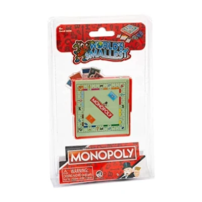 Afbeelding van Worlds Smallest Super Impulse 361224 Monopoly wereldbordspel in mini versie vanaf 8 jaar
