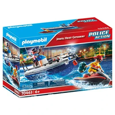 Afbeelding van PLAYMOBIL Watermotorfiets kustwacht en dief