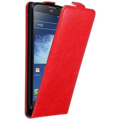 Afbeelding van Cadorabo Hoesje geschikt voor Samsung Galaxy NOTE 3 in APPEL ROOD Beschermhoes flip design Case Cover met magnetische sluiting