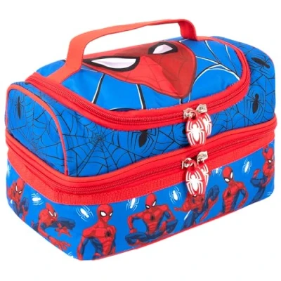 Afbeelding van Marvel Spiderman Lunchtas met meerdere vakken voor kinderen, thermische isolatie, dubbele verdieping, jongens