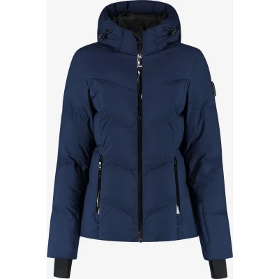 Afbeelding van NIKKIE Girona Winterjas Dames Navy 42 Blauw Ski Jassen