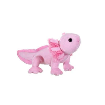 Afbeelding van Wild Republic Pocketkins Eco Axolotl, knuffeldier, 12 cm, pluche speelgoed, gemaakt van gerecyclede materialen, milieuvriendelijk