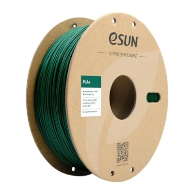 Afbeelding van eSUN PLA+ filament 1,75 mm, 3D printerfilament PLA Plus, Dimensional nauwkeurigheid +/ 0,03 1 kg spoel (2,2 lbs) printfilament voor printers, dennengroen