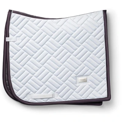 Afbeelding van Equestrian Stockholm Zadeldekje Modern Dressuur Wit/Dark Violet Full Agradi.be