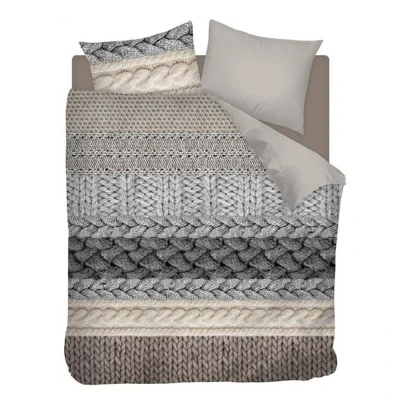 Afbeelding van Snoozing Knitted Wool Flanel Dekbedovertrek Lits jumeaux 240x200/220 cm Multi kleur