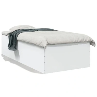 Afbeelding van vidaXL Bedframe bewerkt hout wit 90x200 cm