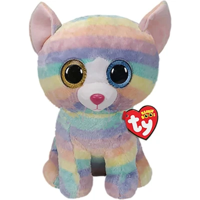 Afbeelding van Ty Beanie Boo&#039;S Knuffel Kat Heather 42 Cm