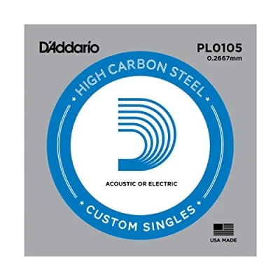Image de D&#039;Addario PL0105, .0105 Corde au détail acier pur guitare