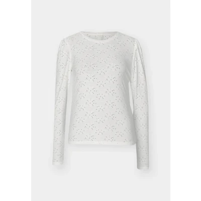 Afbeelding van ONLY Onlsmilla O NECK PUFF Longsleeve, Dames, Maat: XS, Cloud dancer