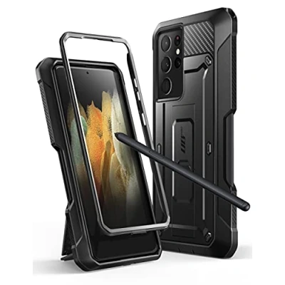 Afbeelding van Supcase UB Pro Geschikt Voor Samsung S21 Ultra met S Pen Houder Zwart