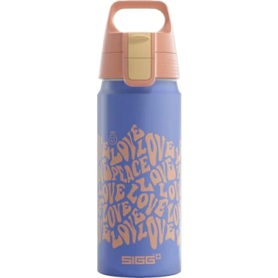 Afbeelding van SIGG Aluminium drinkfles Voor kinderen WMB ONE Wave Geschikt koolzuurhoudende dranken Lekvrij Vederlicht BPA vrij ClimatePartner gecertificeerd sport en school Blauw