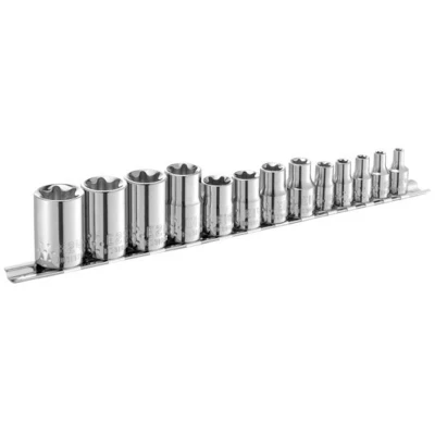 Afbeelding van EXPERT E034801 Torx doppenset 1/4 3/8&quot; 1/2&quot; 13 delig